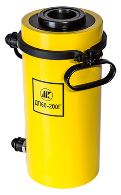 Домкрат с полым штоком и гидравлическим возвратом ДП200-100Г