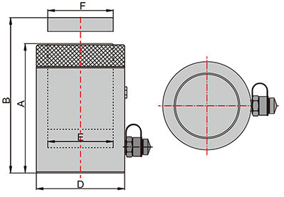 Домкрат гидравлический с фиксирующей гайкой схема