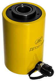 Домкрат с полым штоком и пружинным возвратом