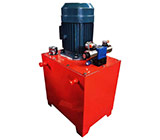 Маслостанция МГС700-6.0-Э-2-100л-380В-ГЗ (с электромагнитным трехпозиционным распределителем, двустороннего действия, с гидрозамком) 700 бар, 6 л/мин, 7.5кВт, объем бака - 100 литров